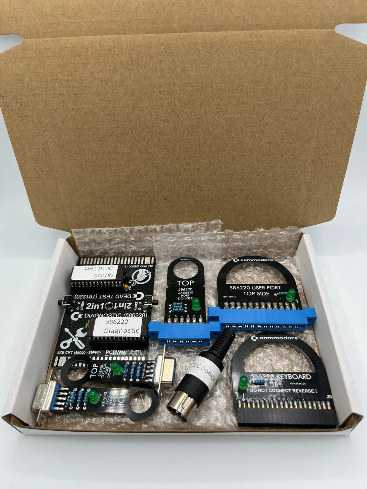 Commodore 64 Diagnostic Kit - Full Kit (2-in-1 Cartridge & Harness) image 1